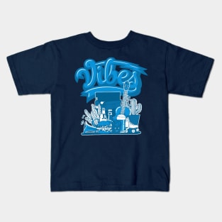 Vibes Marina Blue Low Kids T-Shirt